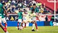 Una acción del Necaxa vs América, Jornada 14 Apertura 2022 de la Liga MX