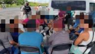 Rescataron a 75 migrantes durante operativos en 6 municipios de Veracruz.