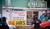 Sujetos armados atacan funeraria en Coatzacoalcos, Veracruz, y hieren a tres personas