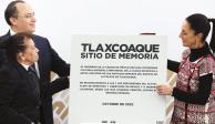 La mandataria capitalina, al encabezar el evento conmemorativo, ayer.