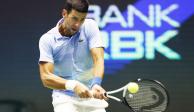 Novak Djokovic, en acción en un partido del Torneo de Astaná, el pasado 9 de octubre.