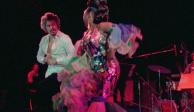 Johnny Pacheco y Celia Cruz en el concierto de Fania All-Stars en Zaire, 1974.