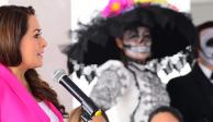 Festival Cultural de Calaveras llegará a todos los municipios de Aguascalientes, asegura la gobernadora Tere Jiménez.