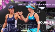 Storm Sanders y Luisa Stefani se coronaron campeonas de dobles del WTA 1000 Guadalajara Open AKRON