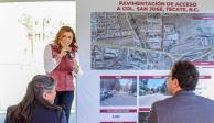 Marina del Pilar afirma que programa RESPIRA renovará infraestructura vial de Tecate.