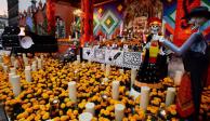 Inauguran monumental ofrenda en Coyoacán dedicada a artistas.