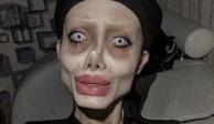 Así es la cara real de la "Angelina Jolie zombie"; acaba de salir de la cárcel (FOTOS)