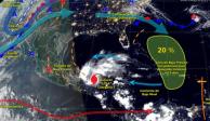 El Servicio Meteorológico Nacional (SMN) mantiene zona de prevención por efectos de huracán "Lisa" desde Chetumal hasta Puerto Costa Maya y desde ese punto hasta Puerto Allen, Quintana Roo