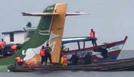 Avión se estrella en Tanzania y deja tres muertos y 14 desaparecidos
