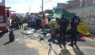 Detuvieron al conductor que presuntamente provocó un accidente cerca de Metro Ecatepec.