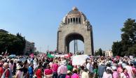 Este domingo cientos de ciudadanos marchan en defensa del INE y contra la Reforma Electoral.