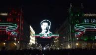 En el Zócalo de la CDMX encendieron el alumbrado por el 112 Aniversario de la Revolución Mexicana