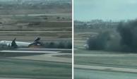 Avión de LATAM se estrella contra un camión de bomberos en aeropuerto de Perú