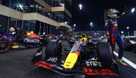 Los pilotos de Red Bull tras elGran Premio de Abu Dhabi de F1.