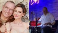 Altair Jarabo presume a su esposo empresario en su debut como baterista