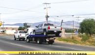 Autoridades trasladaron hacia la sede de la Fiscalía de Justicia de Guanajuato, los vehículos decomisados ayer.