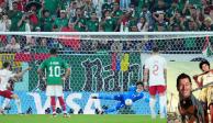 Momento en el que Guillermo Ochoa detiene el penalti de Robert Lewandowski en la Copa del Mundo Qatar 2022.