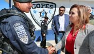 Fuerzas policiales mantienen a Tlaxcala como entidad segura, dice Lorena Cuéllar.