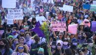 Miles de mujeres se manifestaron, ayer, en la CDMX.
