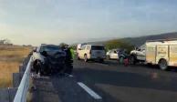 Fuerte choque en la autopista Puebla-Orizaba deja al menos 4 muertos