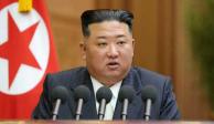 En la imagen, el líder de Corea del Norte, Kim Jong Un,