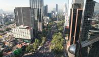 Paseo de la Reforma, en una toma aérea.