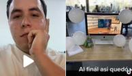 Hombre decora su escritorio porque sus compañeros olvidaron su cumpleaños (VIDEO).