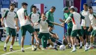 El plantel del Tricolor entrena, ayer, previo a su choque ante Arabia Saudita.