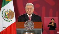Andrés Manuel López Obrador este miércoles 7 de diciembre en Palacio Nacional.