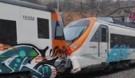 Choque de trenes en España deja 155 personas lesionadas.