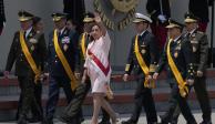 La presidenta encabezó ayer una ceremonia militar.