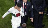 Cristiano Ronaldo llora la eliminación de Portugal en Qatar 2022.