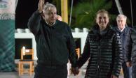 El Presidente y su esposa, Beatriz Gutiérrez, asistieron ayer la inauguración del Centro Turístico Islas Marías, en Nayarit.