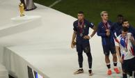 Kylian Mbappé y el resto de los jugadores de Francia se quedaron con las ganas de convertirse en la tercera bicampeona mundial de la historia.