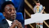 Pelé felicitó a Messi por ganar la Copa del Mundo en Qatar 2022