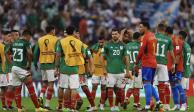 Jugadores del Tricolor, tras su eliminación en Qatar.