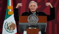 El Presidente López Obrador ofrece conferencia este 8 de junio del 2023, desde Palacio Nacional, en la Ciudad de México.