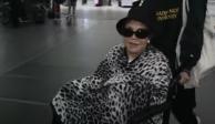 Lolita Ayala preocupa al reaparecer con oxígeno y en silla de ruedas: "me rompí toda" (VIDEO)