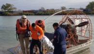 INM rescata a migrantes del Río Bravo.