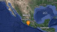 Se registra sismo magnitud 4.4 en Petatlán, Guerrero.