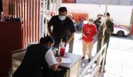 Los módulos lucieron con poca gente ayer, como éste, del Centro de Salud “2 de Octubre, en Iztacalco.