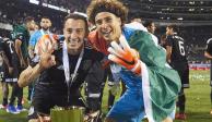 Los futbolistas celebran un triunfo de la Copa Oro en Estados Unidos.