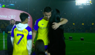 Cristiano Ronaldo y Georgina en la presentación del jugador con el Al-Nassr