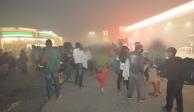 Se incendia basurero cercano a albergue de migrantes en Reynosa, Tamaulipas; reportan al menos 50 personas intoxicadas.