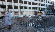 Edificios dañados por ataque en Kramatorsk; no hubo fallecidos, dice alcalde de la ciudad.
