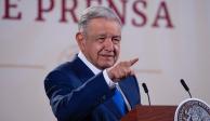 El Presidente López Obrador ofrece conferencia este 8 de febrero del 2023, en Palacio Nacional, en la Ciudad de México.