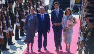 El Presidente de México y el Primer Ministro de Canadá, con sus esposas.