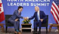 Biden y Trudeau se reunieron previo a encuentro con AMLO.