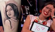 Ángela Aguilar celebra que un fan se tatuá su cara (FOTOS)