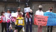 Marcha de las infancias en el Zócalo de la Ciudad de México el 30 de abril del 2022.